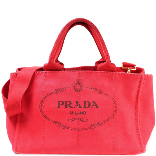 Prada Canapa Canvas Medium Tote Bag