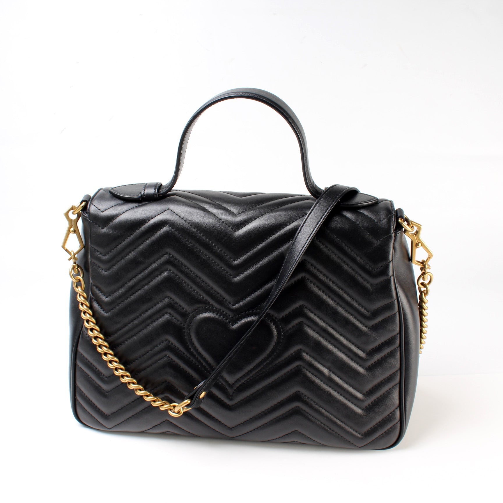 Gucci 498109 Marmont Top Handle Medium Bag