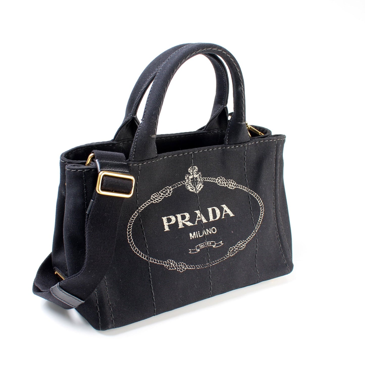 Prada Canapa Canvas Small Tote Bag - Style 4