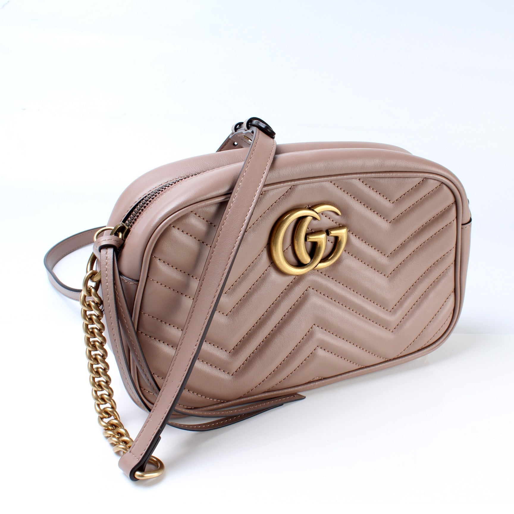 Gucci 447632 Marmont Small Leather Camera Bag