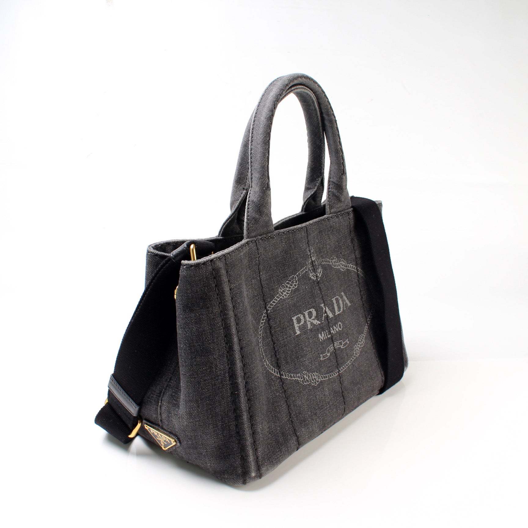 Prada Canapa Canvas Small Tote Bag - Style 5