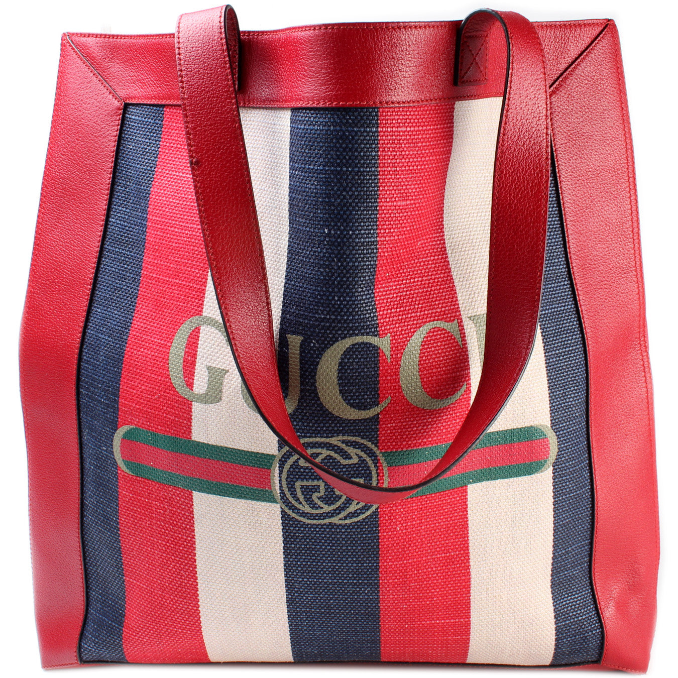 Gucci 523781 Sherry Line Striped Tote Bag