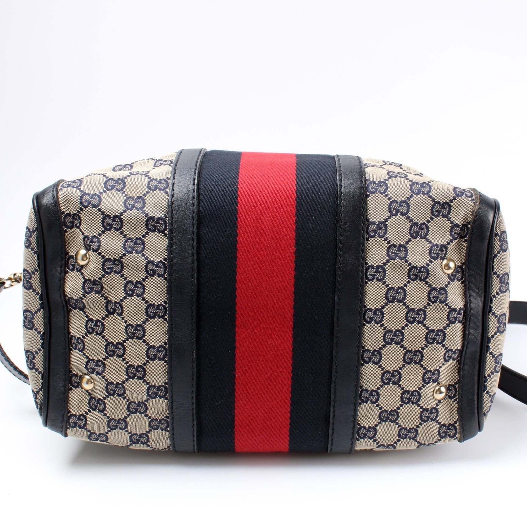 Gucci 247205 GG Canvas Boston Bag