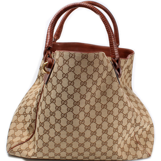 Gucci 323666 GG Canvas Tote Large Bag