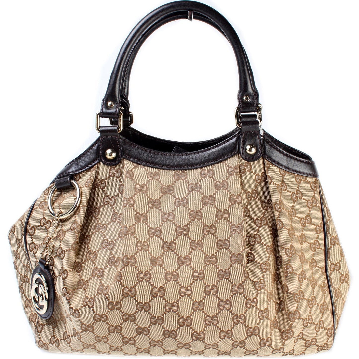 Gucci 211944 Sukey GG Canvas Medium Bag
