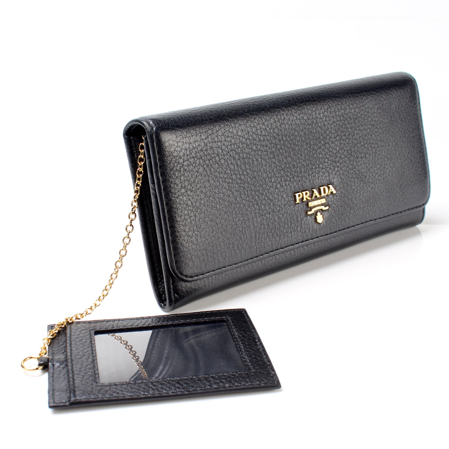 Prada Vitello Grain Chain Wallet 1MH132 Bag