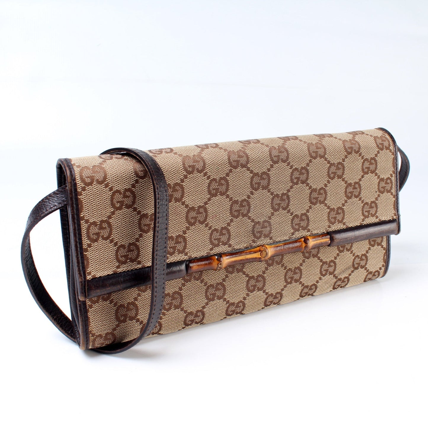 Gucci 177594 Bamboo Clutch Bag