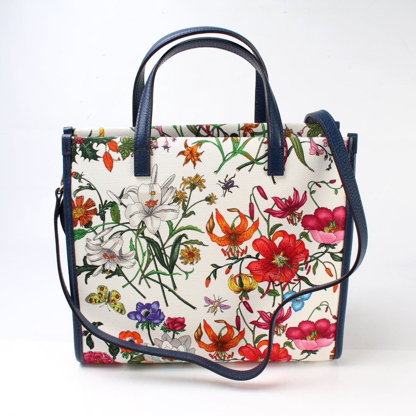 Gucci 550141 Flora Canvas Tote Medium Bag