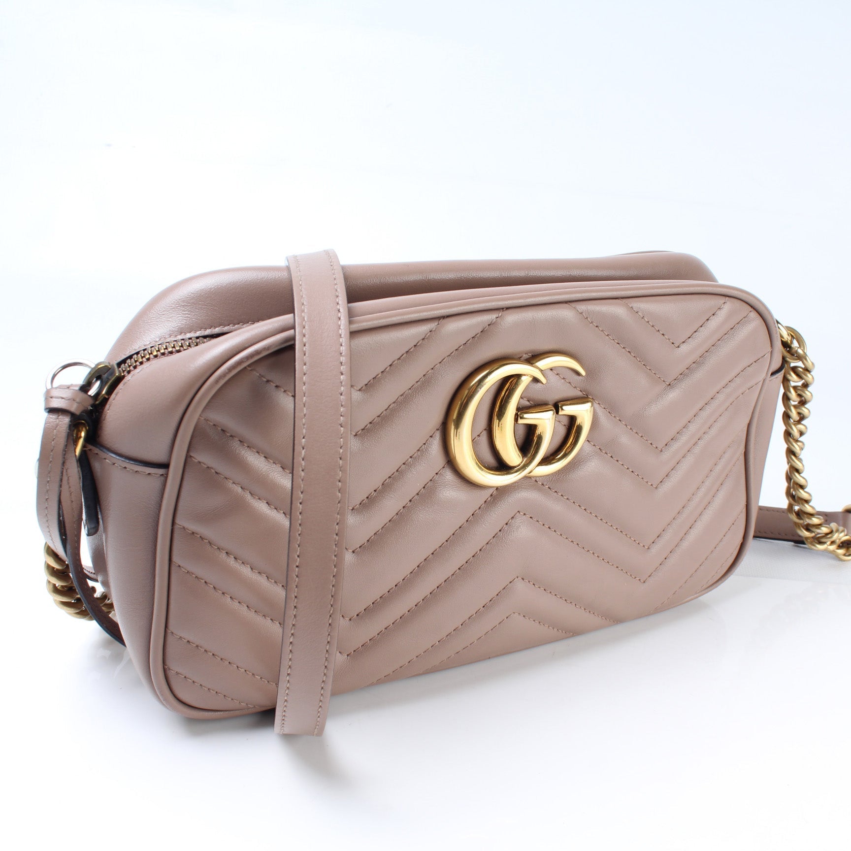 Gucci 447632 Marmont Small Leather Camera Bag