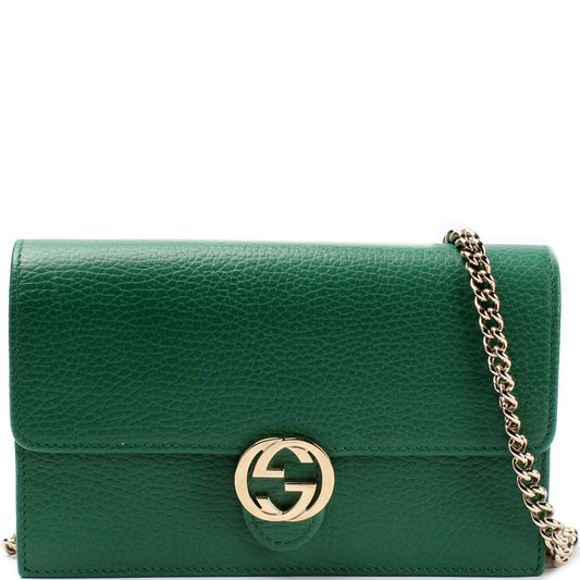 Gucci 615523 Dollar Interlocking Calfskin Bag