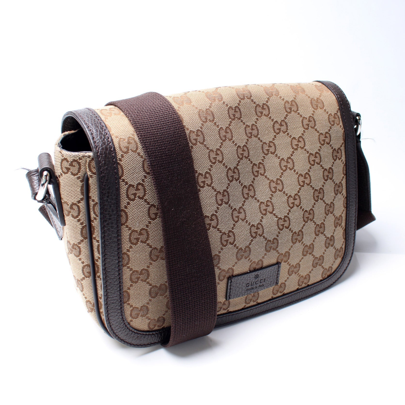 Gucci 449172 GG Canvas Messenger Bag