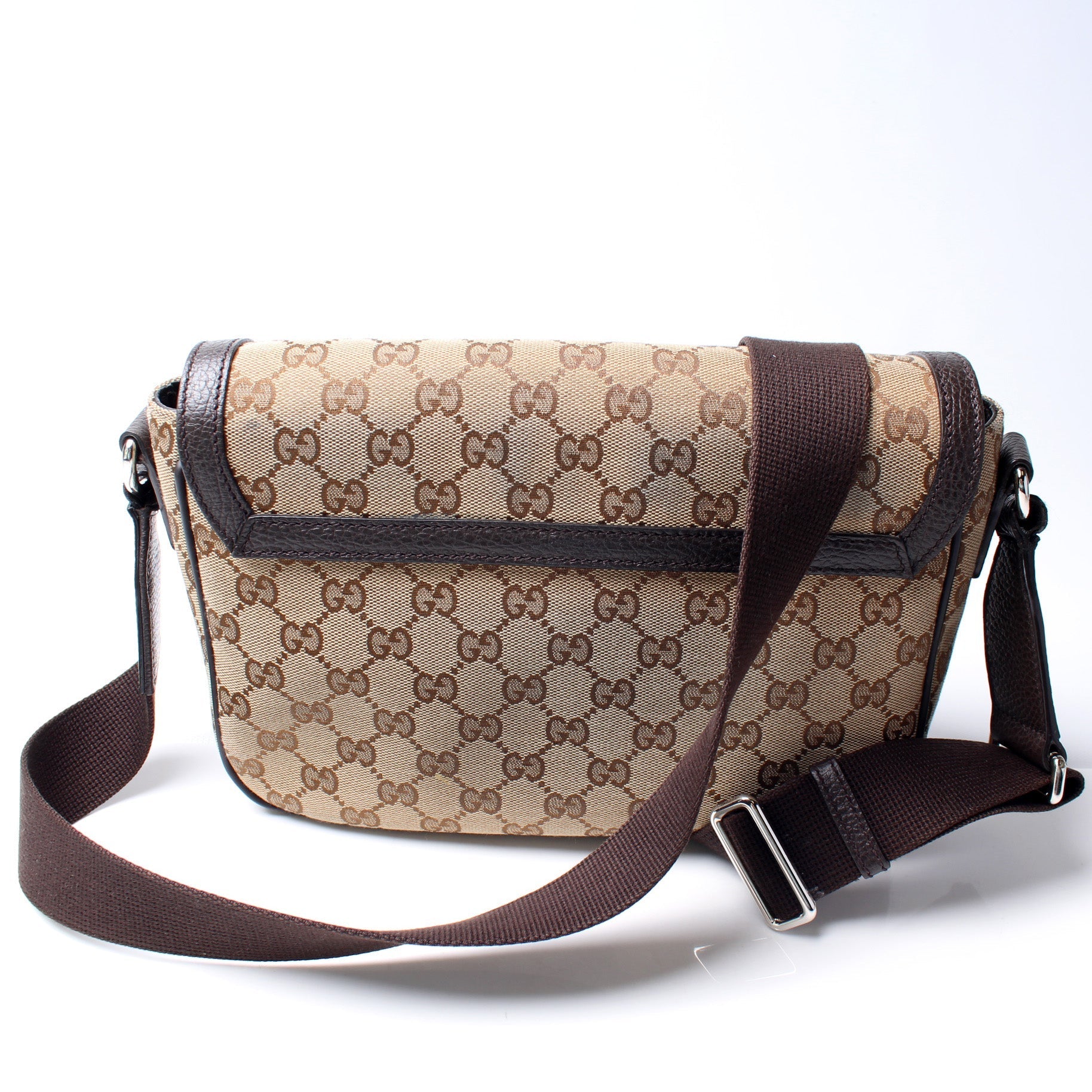 Gucci 449172 GG Canvas Messenger Bag