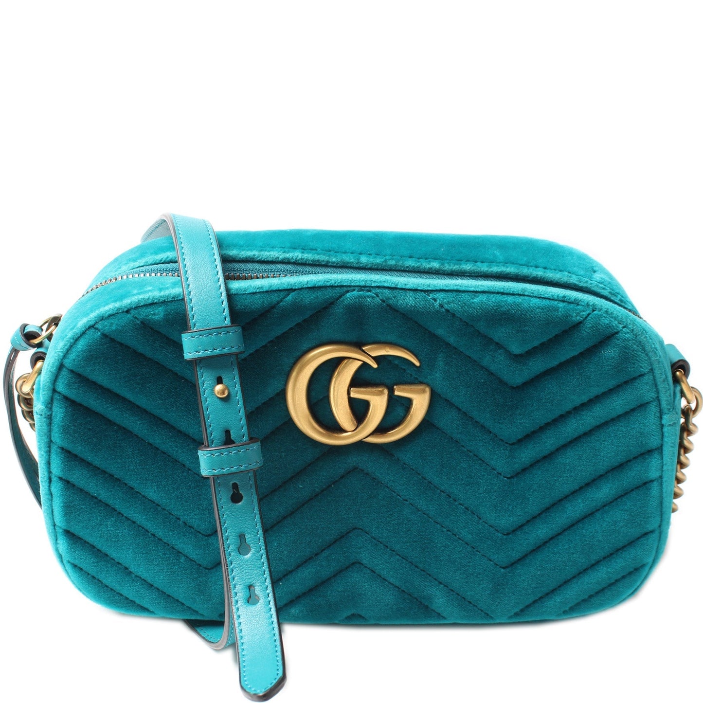 Gucci 447632 Marmont Small Velvet Camera Bag