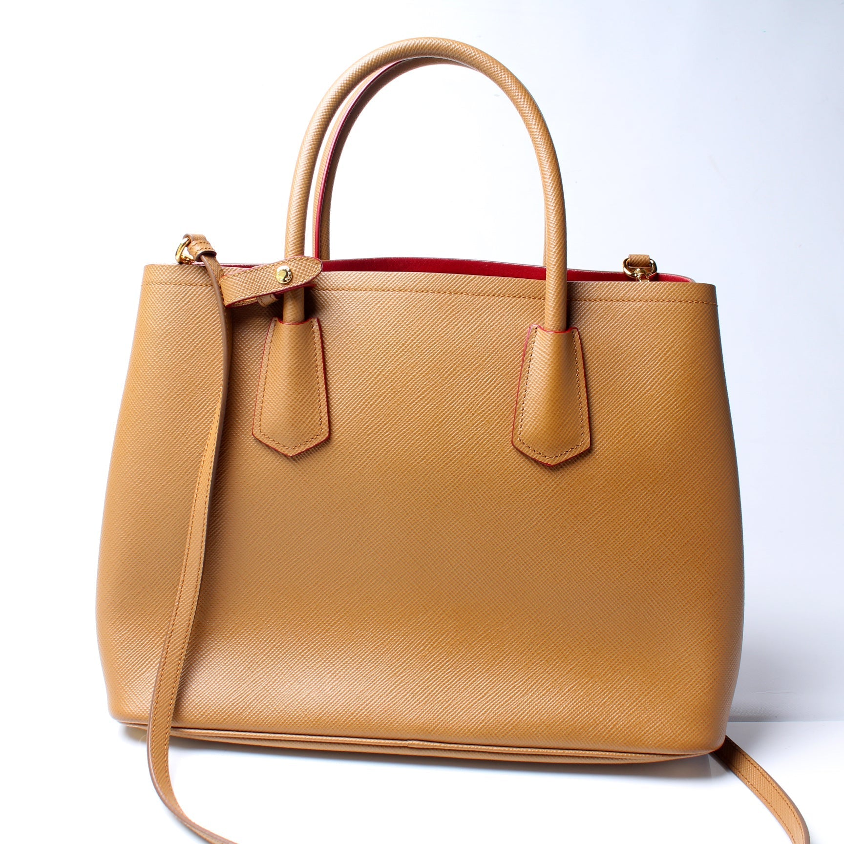 Prada Saffiano Cuir Double Medium Bag - Style 3