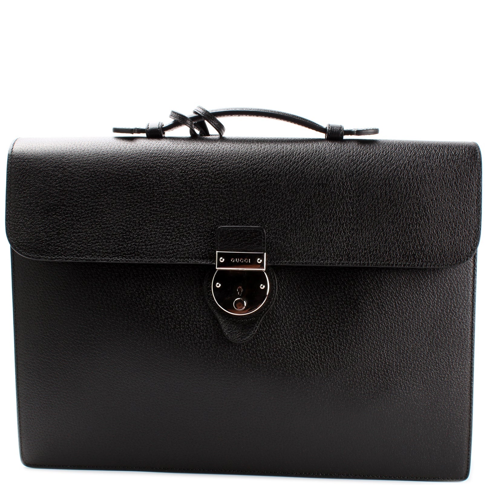 Gucci 281402 Flap Briefcase Leather Bag