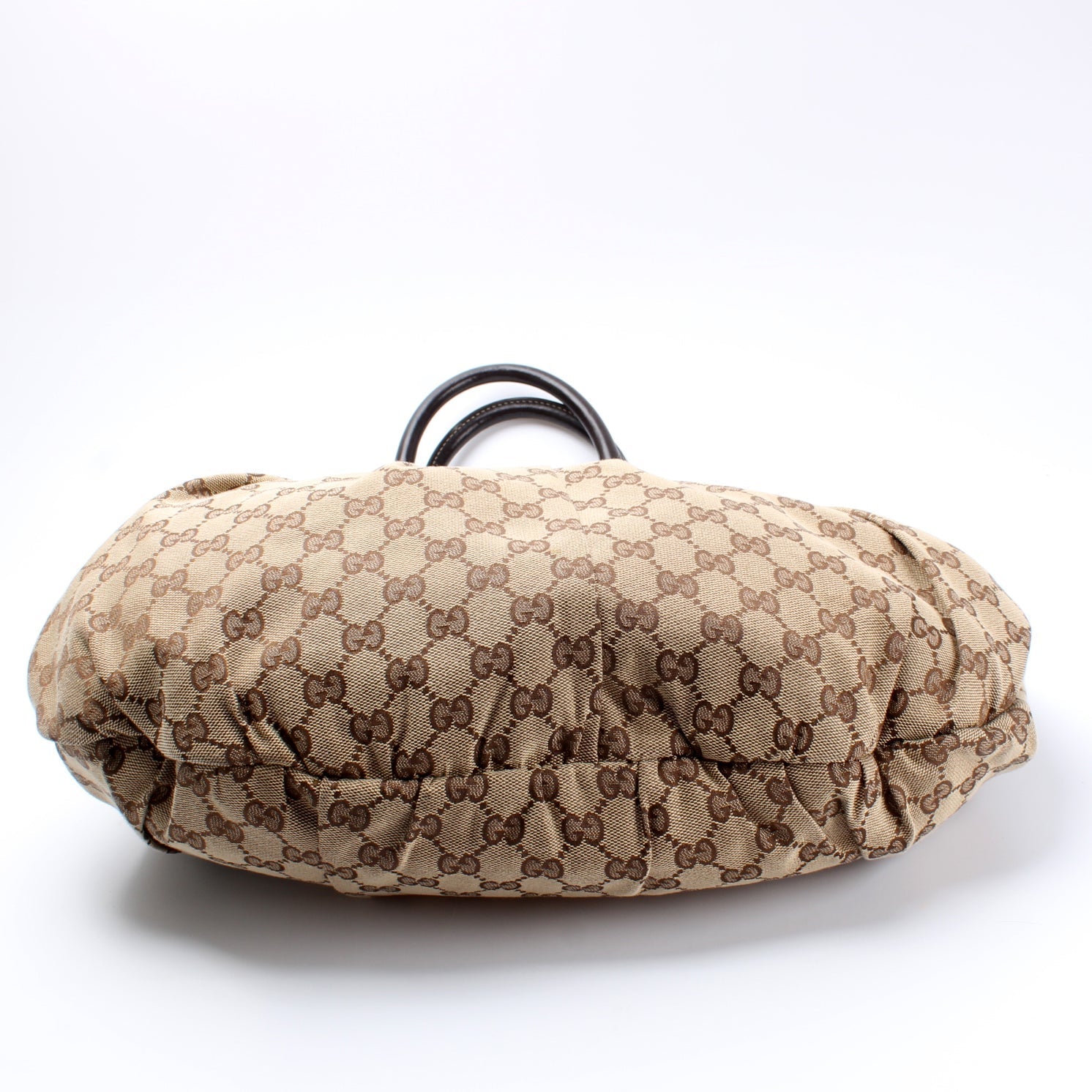 Gucci 203624 GG Canvas Studded Pelam Medium Bag