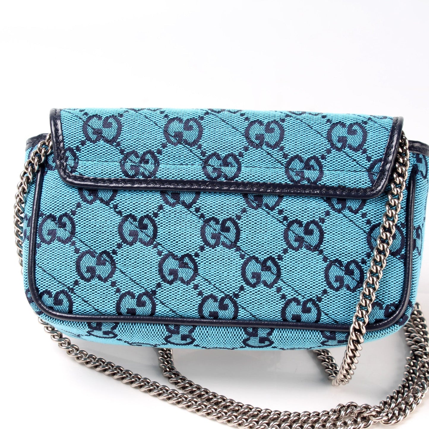 Gucci 476433 Marmont Canvas Supreme Mini Flap Bag