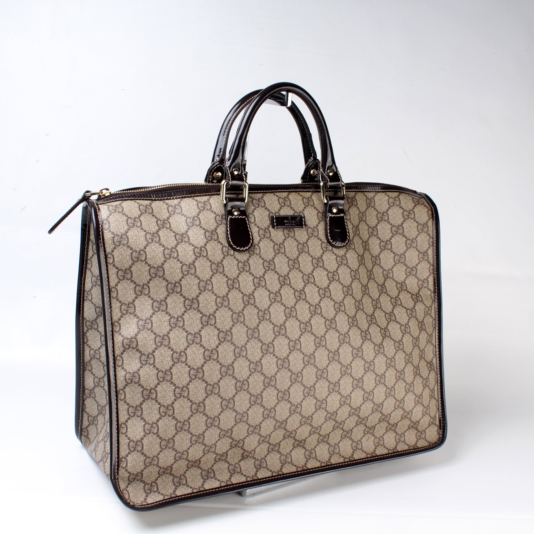 Gucci 189899 GG Supreme Joy Zip Tote Bag