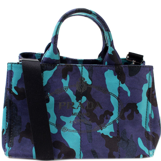 Prada Canapa Canvas Medium Tote Bag
