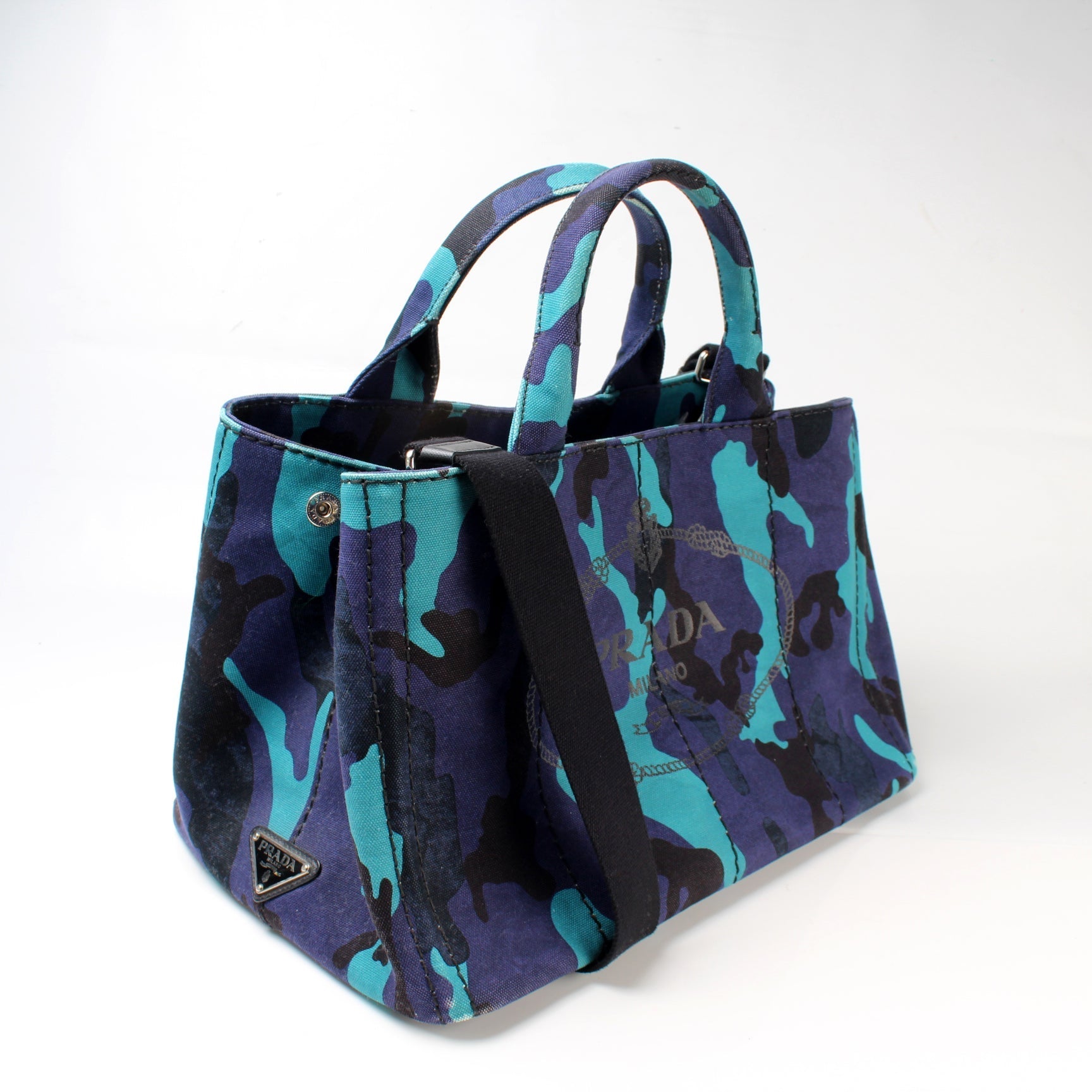 Prada Canapa Canvas Medium Tote Bag - Style 2