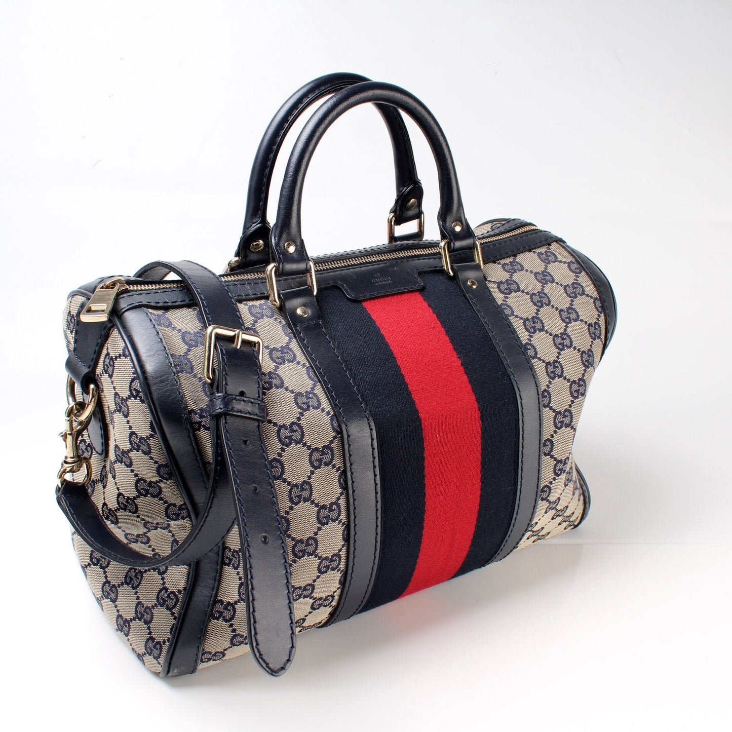 Gucci 247205 Boston Canvas Bag