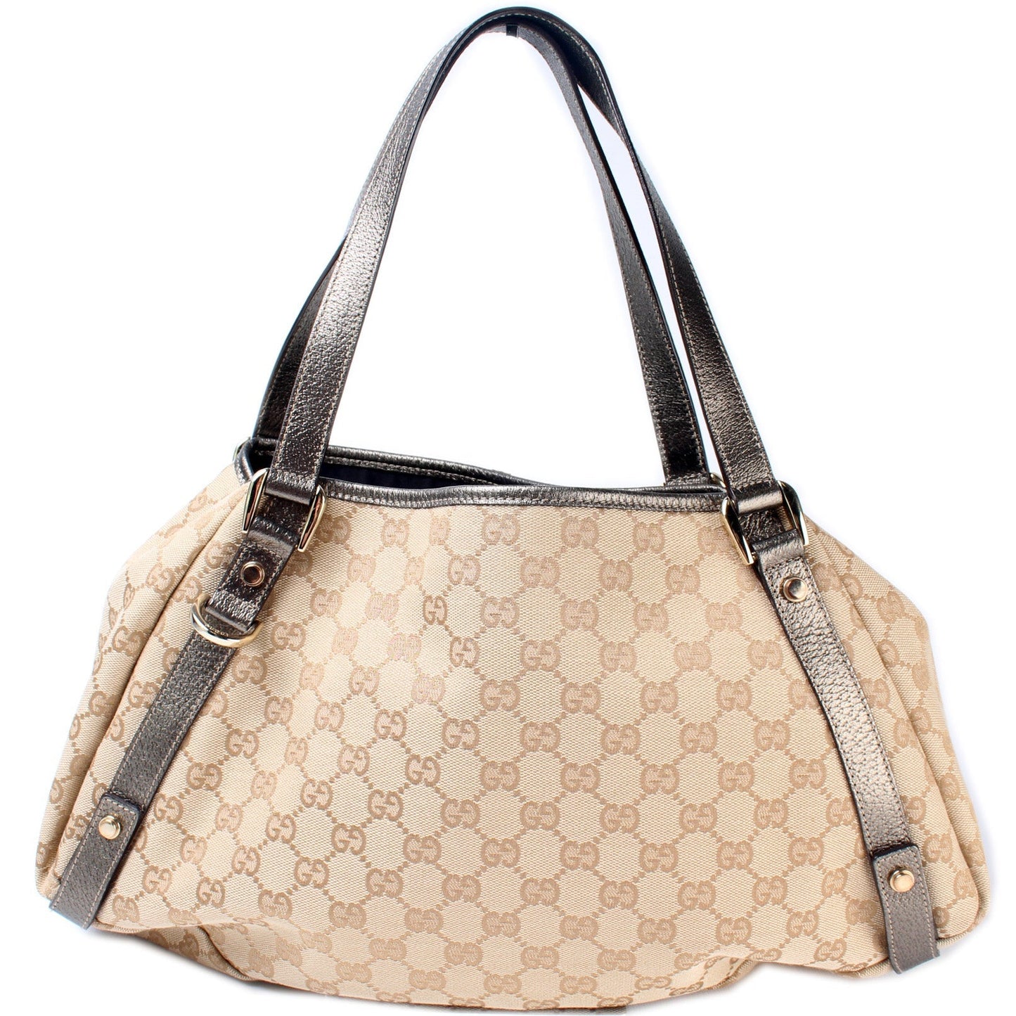 Gucci 130736 Abbey Canvas Tote Medium Bag