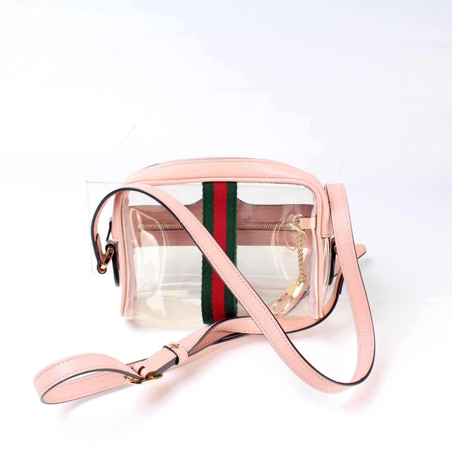 Gucci 517350 GG Transparent Mini Ophidia Bag