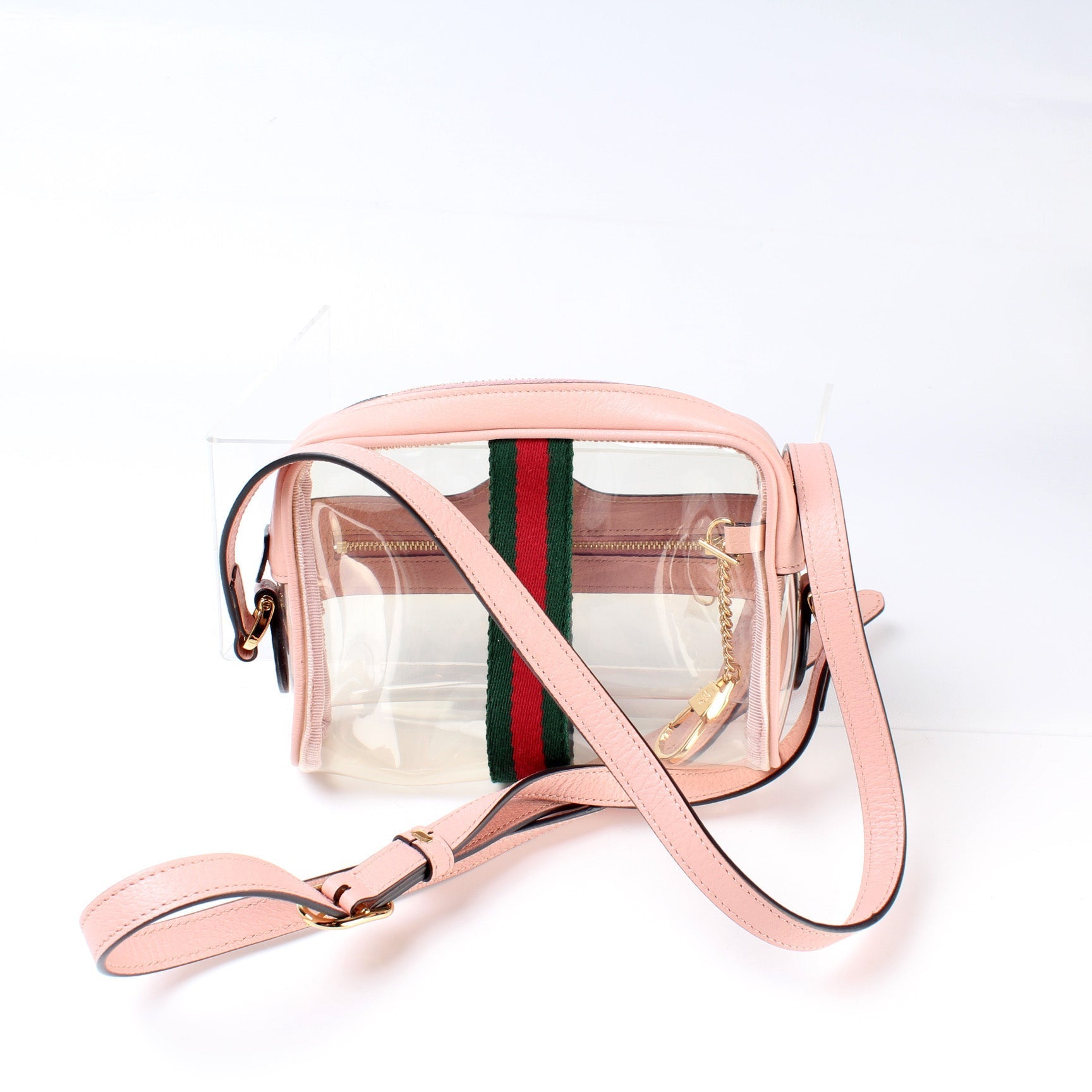 Gucci 517350 GG Transparent Mini Ophidia Bag