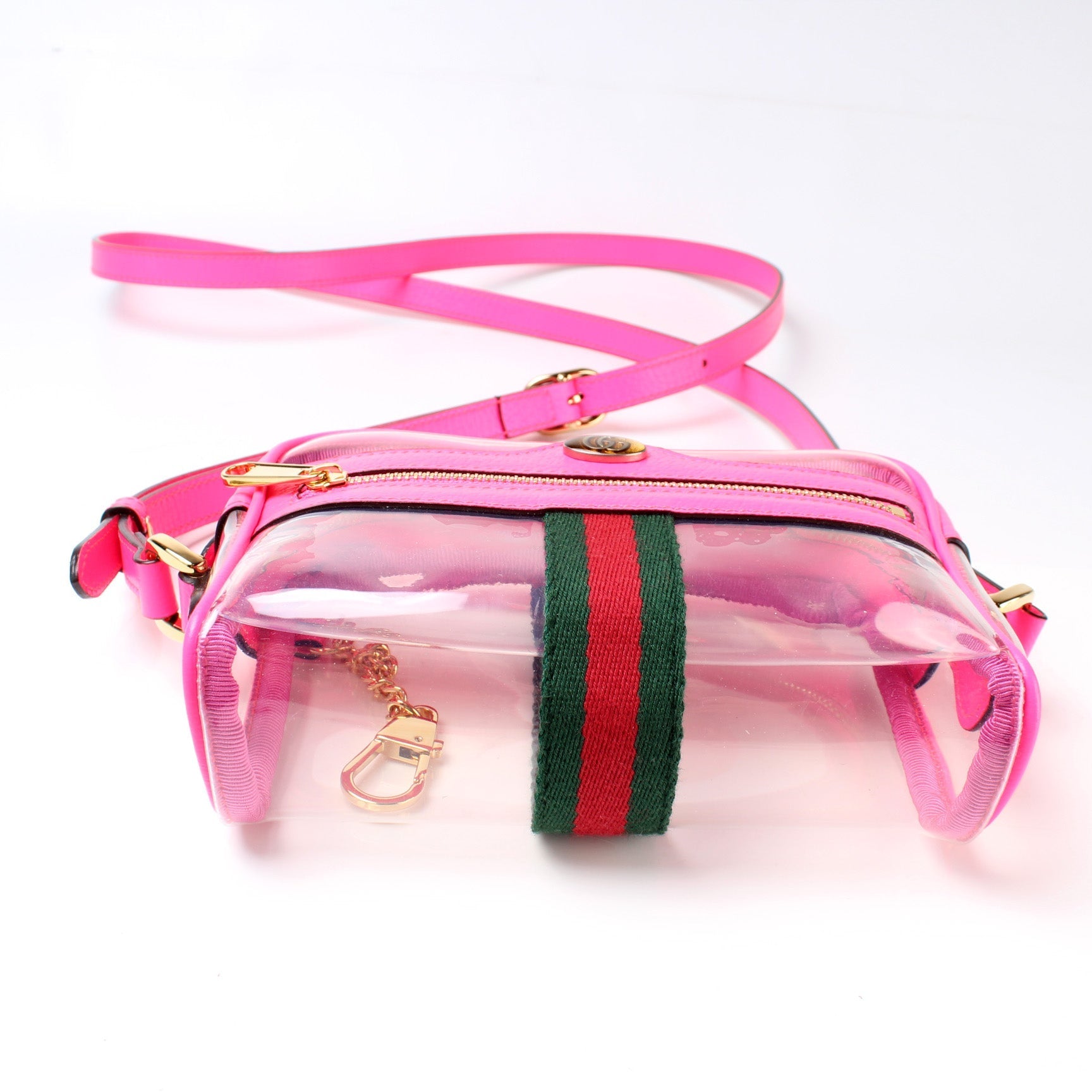 Gucci 517350 GG Transparent Mini Ophidia Bag