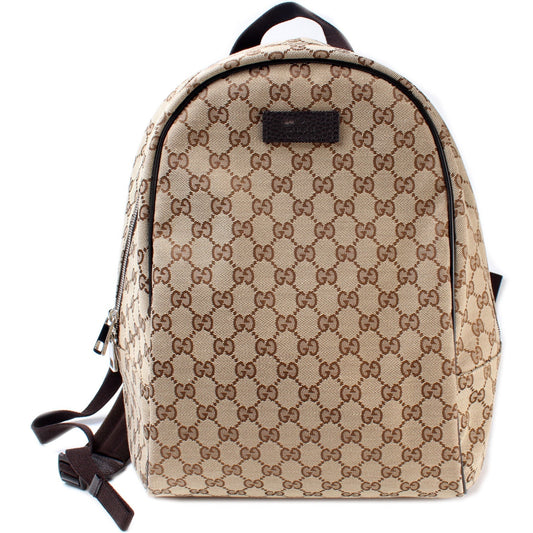 Gucci 449906 GG Canvas Travel Backpack Bag
