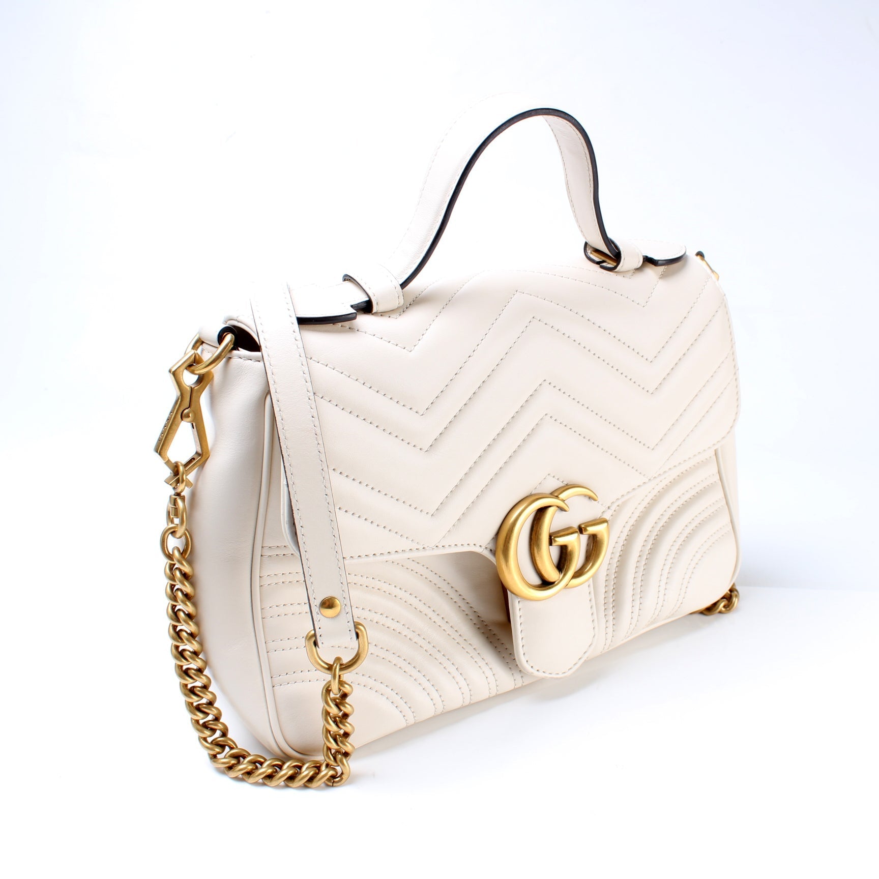 Gucci 498110 GG Marmont Small Top Handle Bag