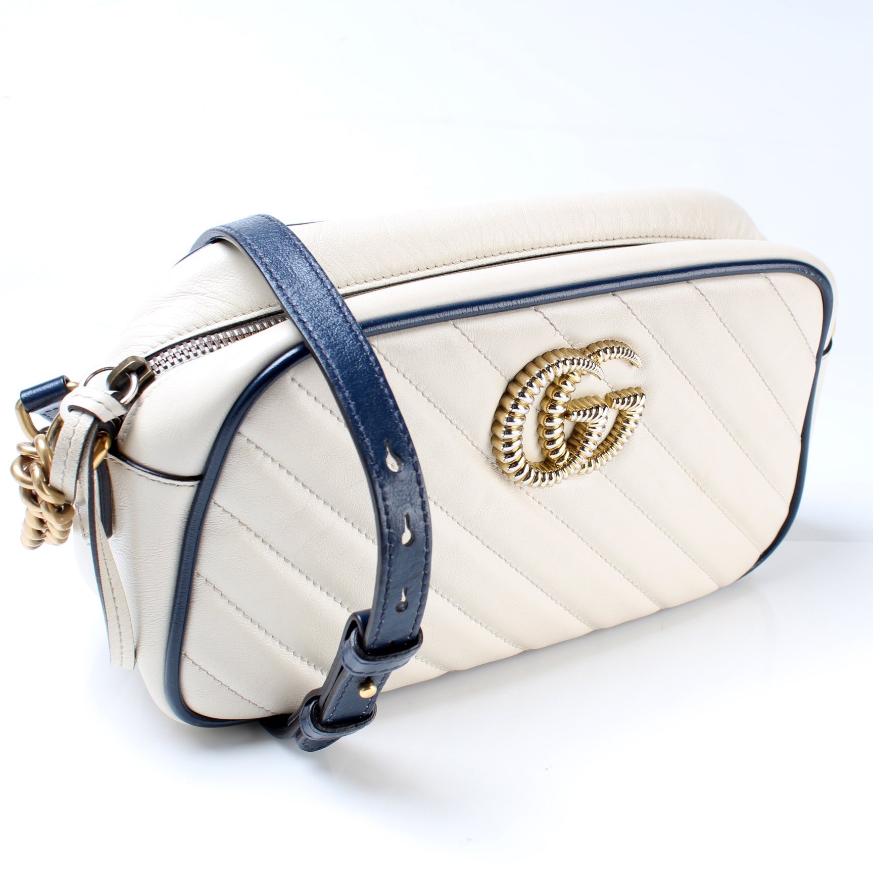 Gucci 447632 Marmont Torchon Small Leather Camera Bag