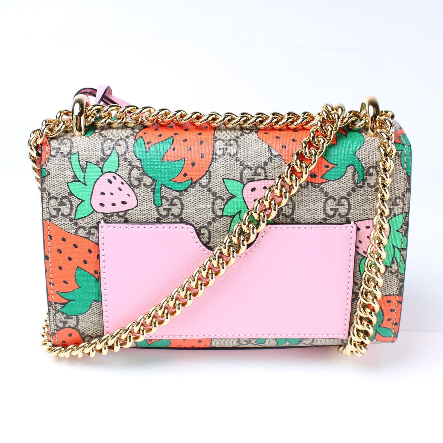 Gucci 409487 Padlock Small Strawberry Bag