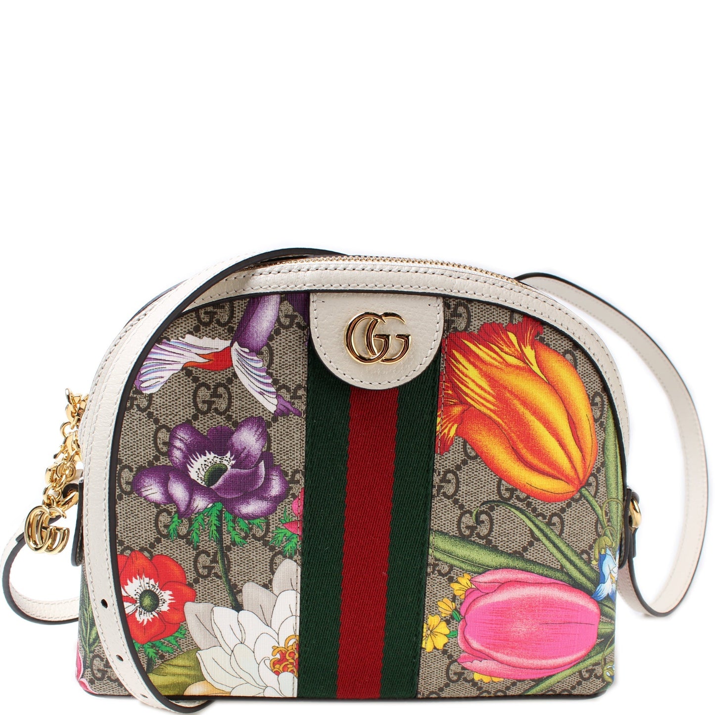 Gucci 499621 Ophidia GG Flora Small Crossbody Bag