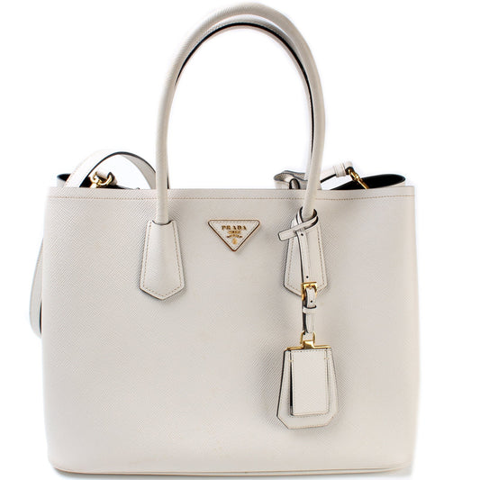 Prada Saffiano Cuir Double Medium Bag