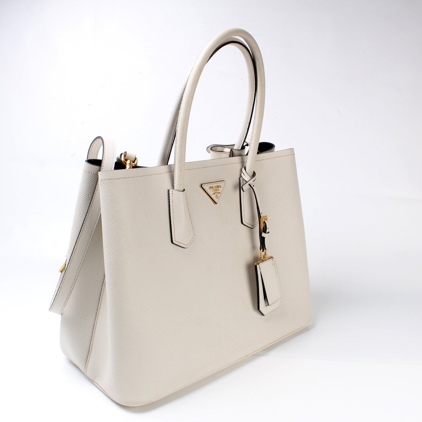 Prada Saffiano Cuir Double Medium Bag - Style 4