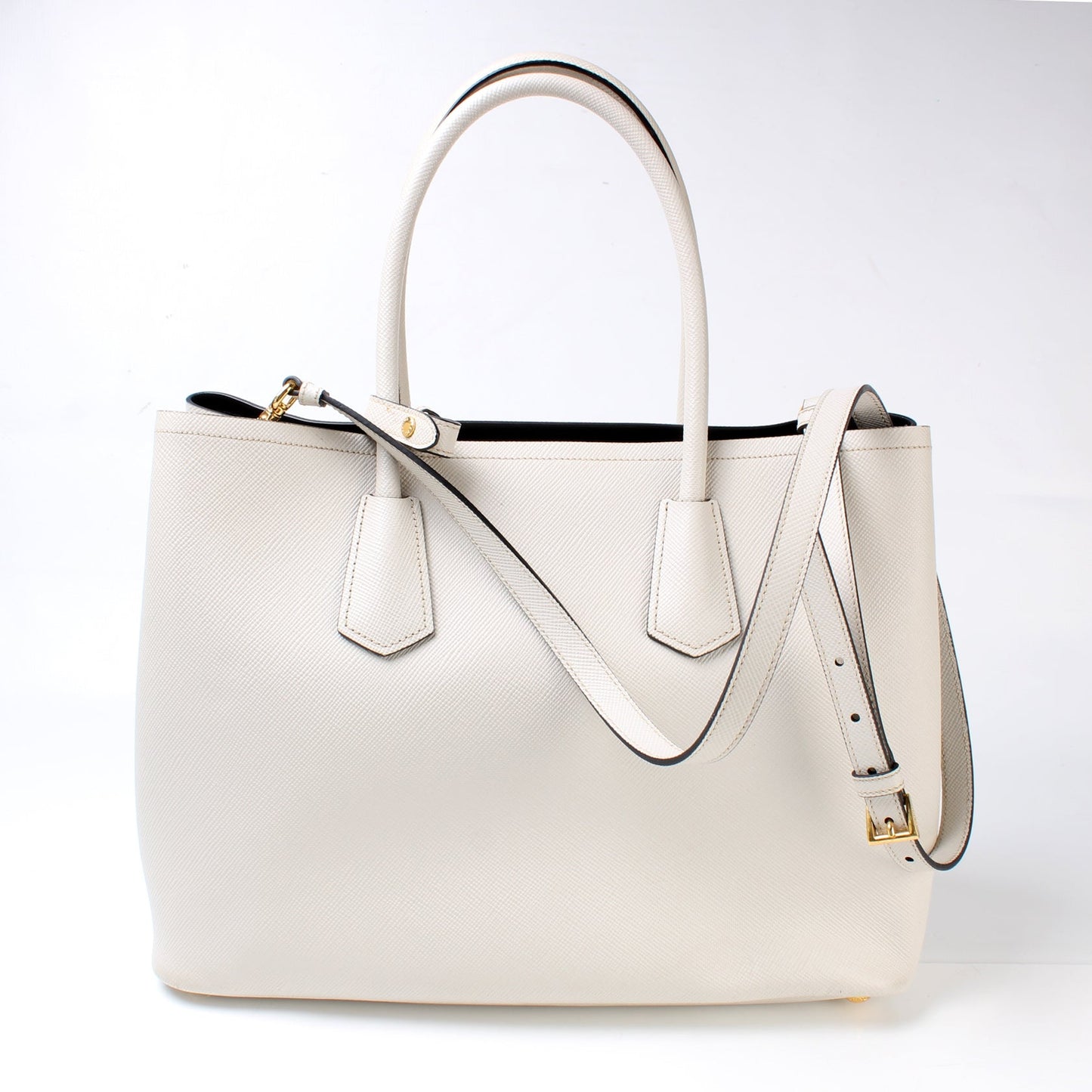 Prada Saffiano Cuir Double Medium Bag - Style 4