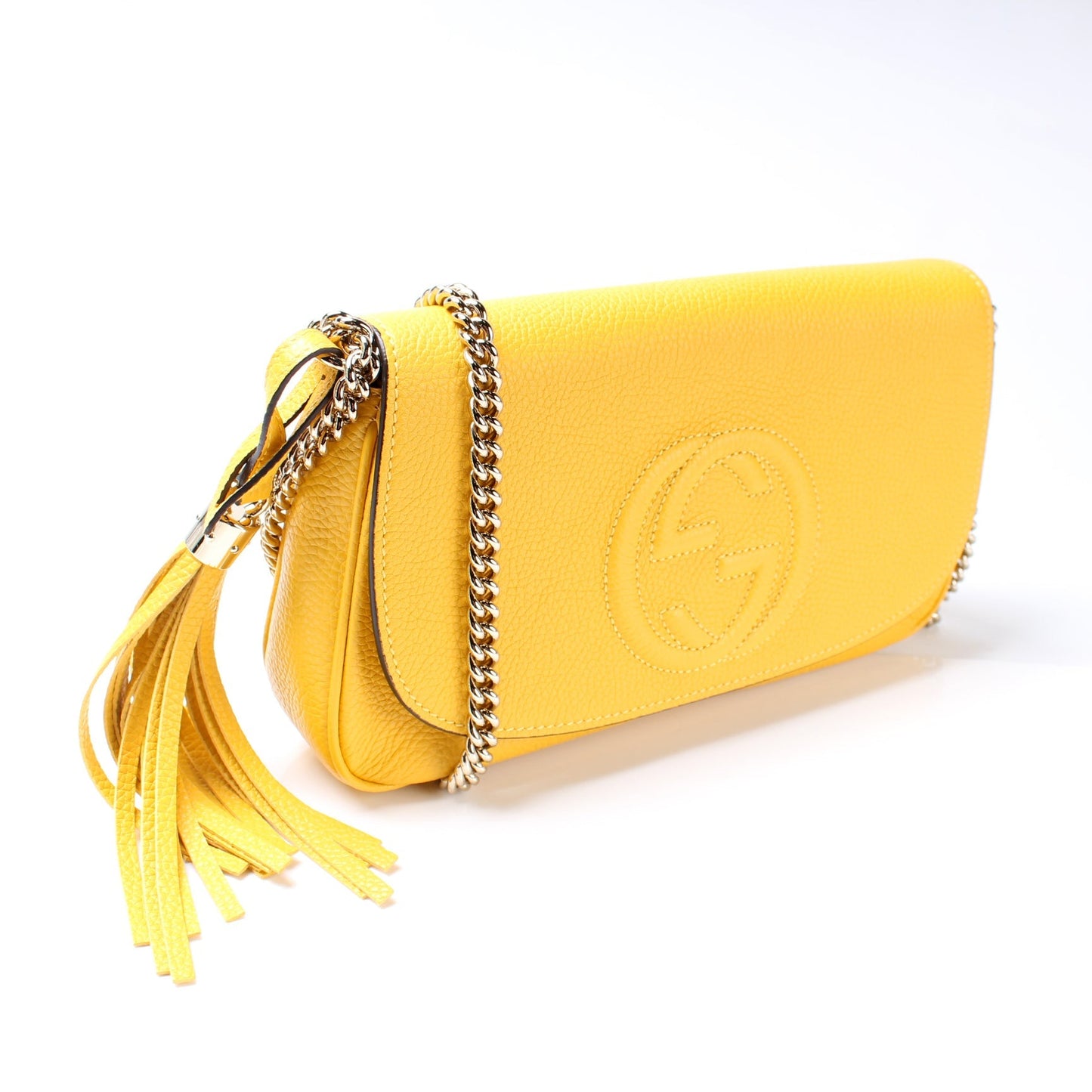 Gucci 536224 Soho Chain Tassel Flap Bag