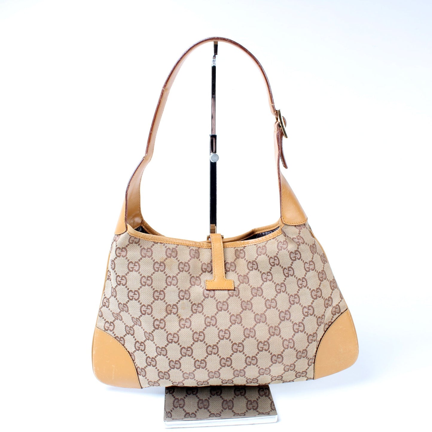 Gucci 001.4057 GG Canvas Jackie Hobo Bag