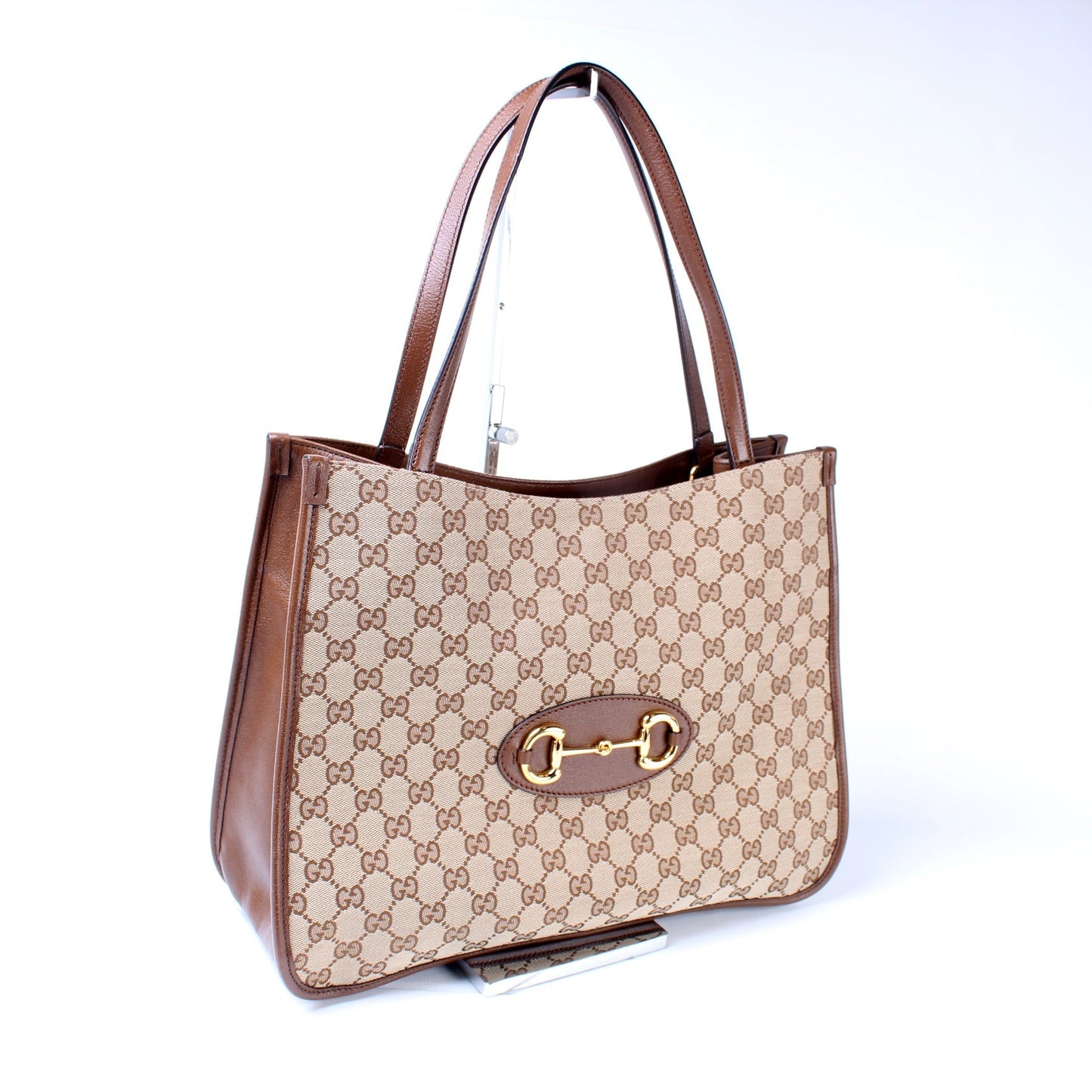 Gucci 623694 1955 GG Canvas Horsebit Tote Bag
