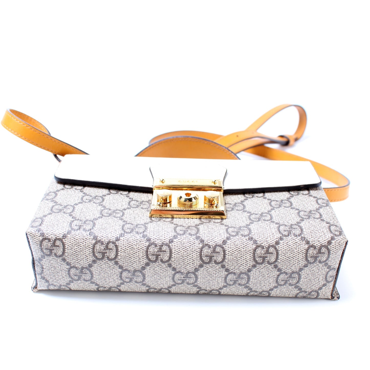 Gucci 652633 GG Supreme Mini Padlock Bag