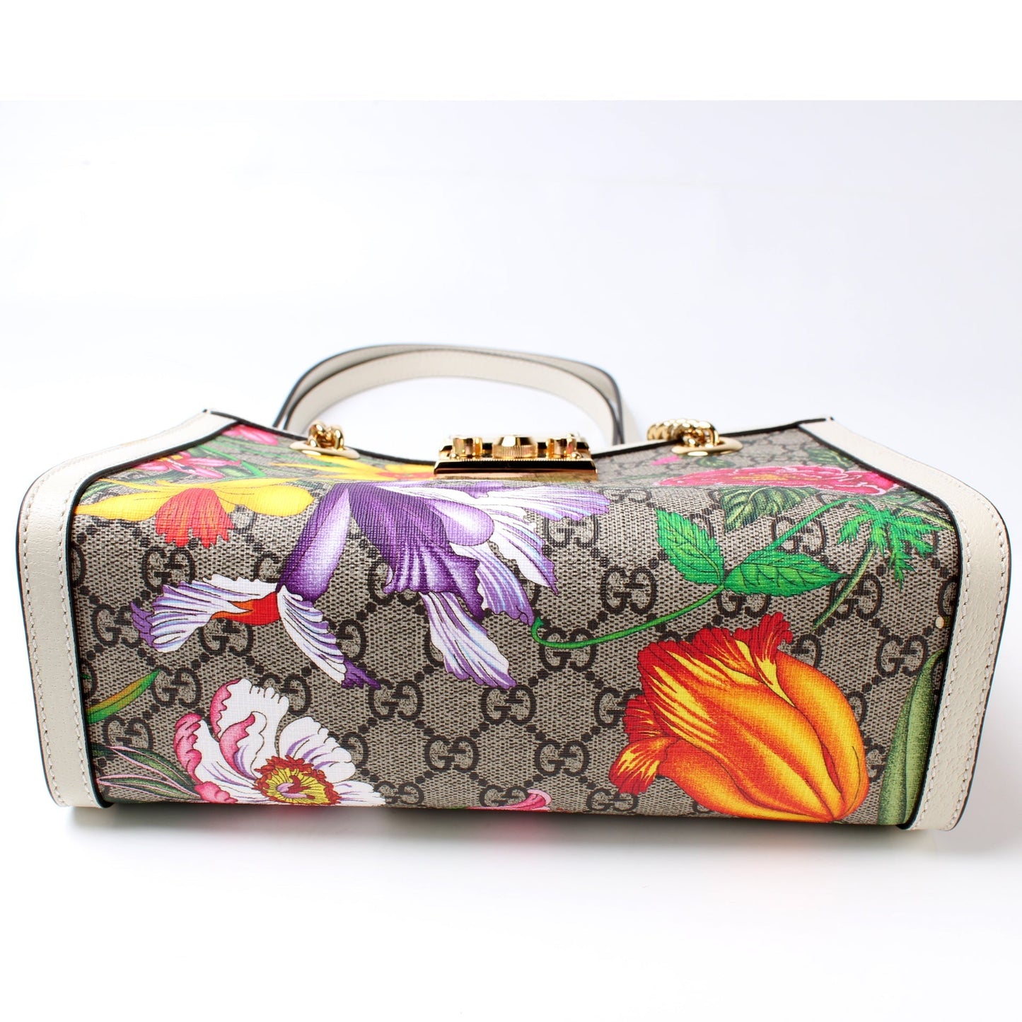 Gucci 498156 Padlock GG Flora Bag