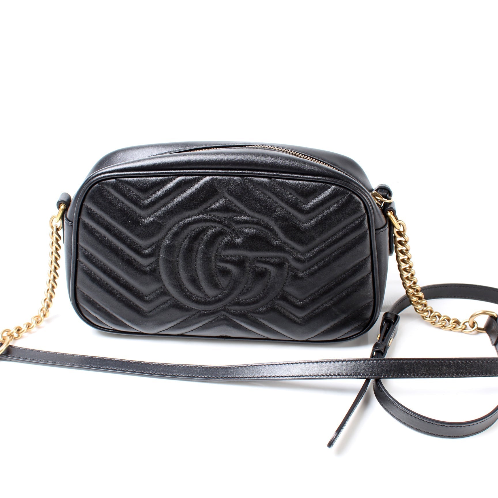 Gucci 447632 Marmont Small Leather Camera Bag