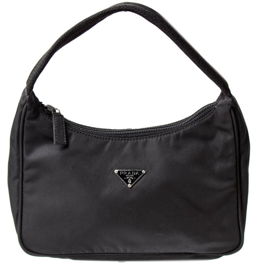 Prada Tessuto Nylon Small Hobo Bag