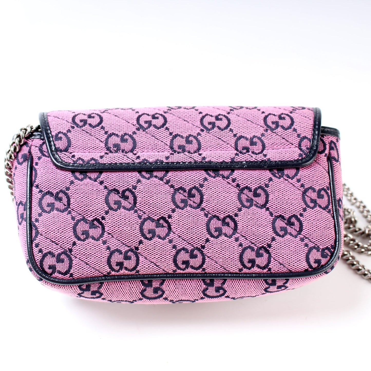 Gucci 476433 Marmont Canvas Mini Flap Bag