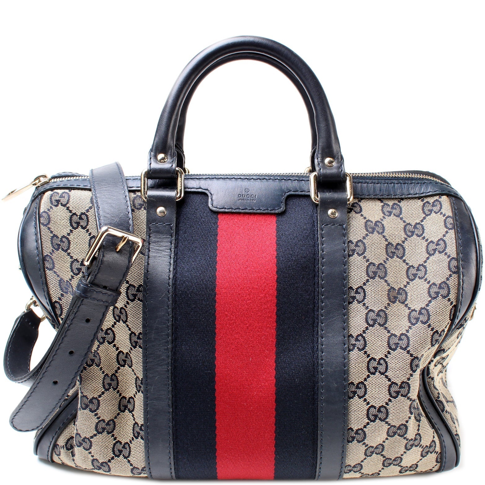 Gucci 247205 Boston Canvas Bag