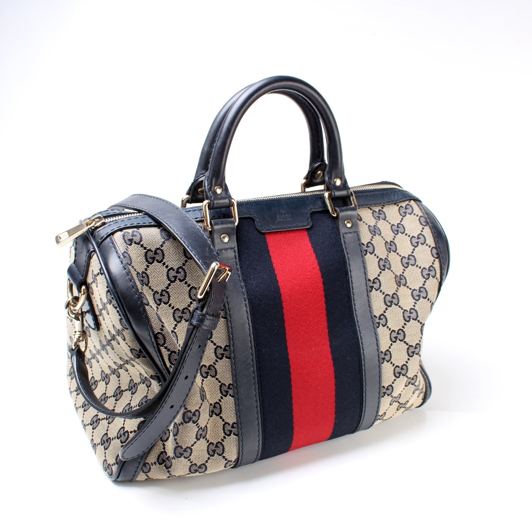 Gucci 247205 Boston Canvas Bag