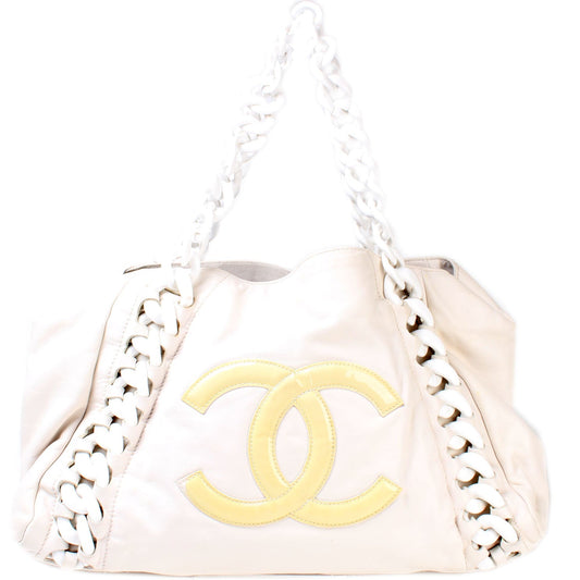 Chanel Modern Chain Rhodoid E/W Tote 11M Bag
