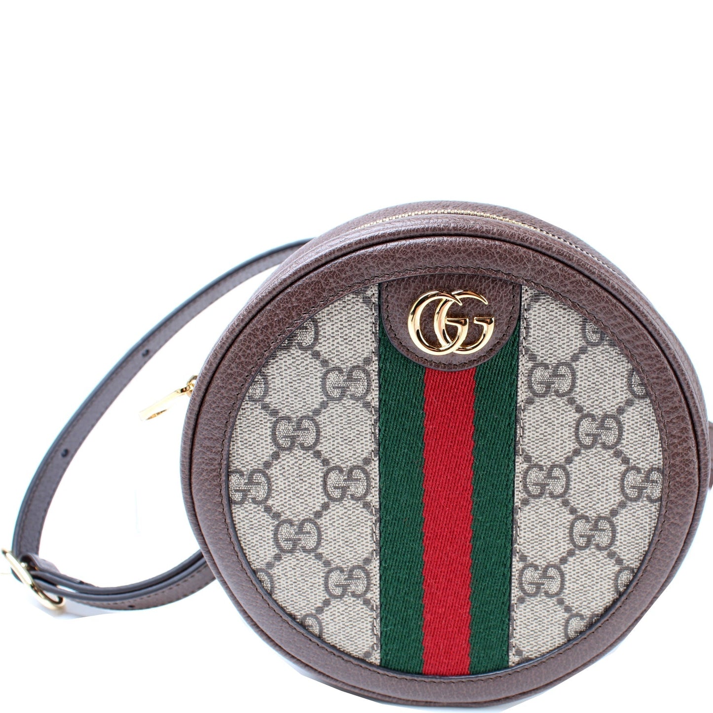Gucci 598661 Ophidia Web Mini Round Backpack Bag