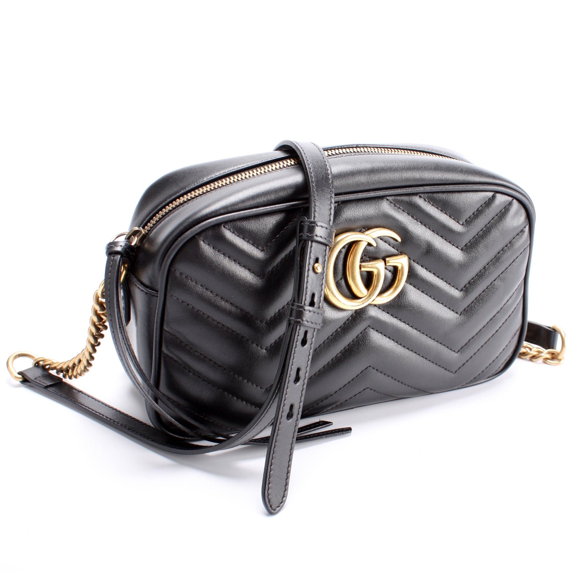 Gucci 447632 Marmont Small Leather Camera Bag